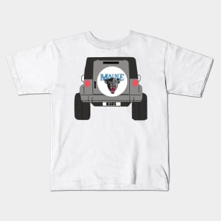 umaine car artwork Kids T-Shirt